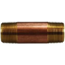 Seamless Pipe Nipple 3/4 X 4 RED BRASS NIPPLE