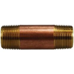 Seamless Pipe Nipple 3/4 X 7 RED BRASS NIPPLE