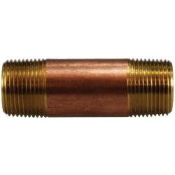 Seamless Pipe Nipple 3/4 X 10 RED BRASS NIPPLE