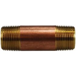 Seamless Pipe Nipple 3/4 x 24 Red brass Nipple