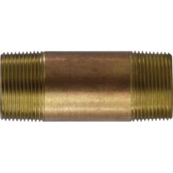 Seamless Pipe Nipple 1-1/4 X 6 RED BRASS NIPPLE