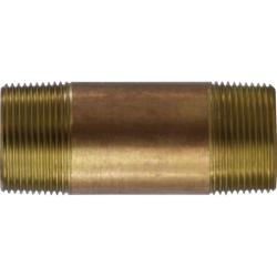 Seamless Pipe Nipple 1-1/4 X 9 RED BRASS NIPPLE