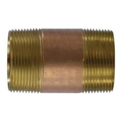 Seamless Pipe Nipple 1-1/2 X 8 RED BRASS NIPPLE