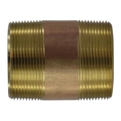 Seamless Pipe Nipple 2 X 3 RED BRASS NIPPLE