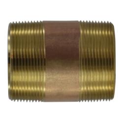 Seamless Pipe Nipple 2 X 3-1/2 RED BRASS NIPPLE