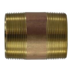 Seamless Pipe Nipple 2 X 72 RED BRASS NIPPLE