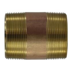 Seamless Pipe Nipple 2 X 18 RED BRASS NIPPLE