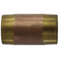 Seamless Pipe Nipple 2-1/2 X 3 RED BRASS NIPPLE