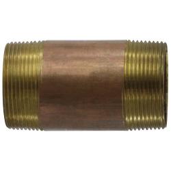Seamless Pipe Nipple 2-1/2 x 36 Red Brass Nipple