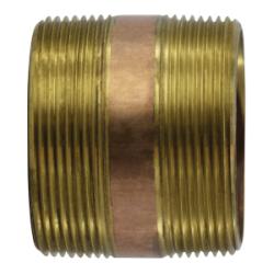 Seamless Pipe Nipple 3 X 10 RED BRASS NIPPLE