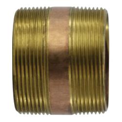 Pipe Nipple 3 X 18 LEAD-FREE RED BRASS NIPPLE