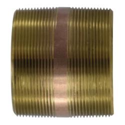 Seamless Pipe Nipple 4 X 3 RED BRASS NIPPLE