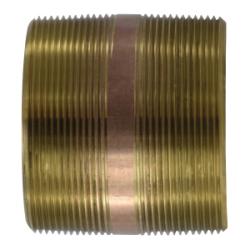 Seamless Pipe Nipple 4 X 4 RED BRASS NIPPLE
