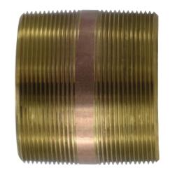 Pipe Nipple 6 X 4 LEAD-FREE RED BRASS NIPPLE