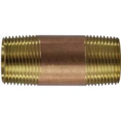 Pipe Nipple 1 X 12 FT RED BRASS NIPPLE
