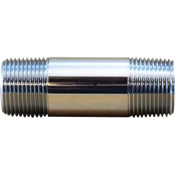 Nipple 1/4 x 6 Chrome Plated RB nipple