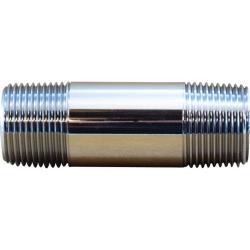 Pipe Nipple 1/4 X 3 CHROME PLATED NIPPLE