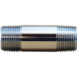 Pipe Nipple 3/4 X 4 CHRME PLTD RED BRASS NIPPLE