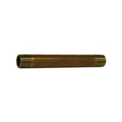 Nipple 1/8 X 4 XH RED BRASS NIPPLE