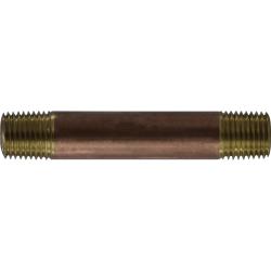 Nipple 1/4 X 4 XH RED BRASS NIPPLE