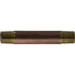 Nipple 1/4 X 5 XH RED BRASS NIPPLE