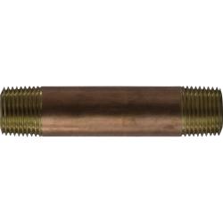 Nipple 3/8 X 2 XH RED BRASS NIPPLE