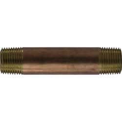 Nipple 3/8 X 3 XH RED BRASS NIPPLE