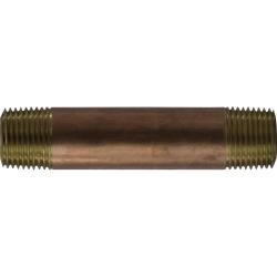 Nipple 3/8 x 3-1/2 XH RED BRASS NIPPLE