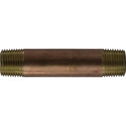 Nipple 3/8 X 4-1/2 XH RED BRASS NIPPLE