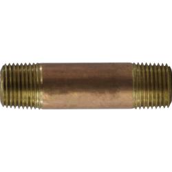 Nipple 1/2 X 1-1/2 XH RED BRASS NIPPLE