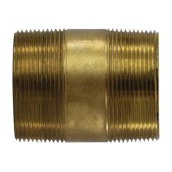 Nipple 2 X 3 XH RED BRASS NIPPLE