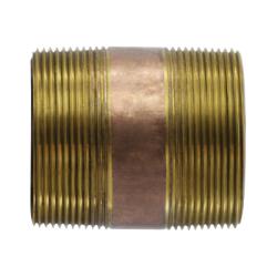 Nipple 4 X 6 LEAD-FREE EH BRASS NIPPLE