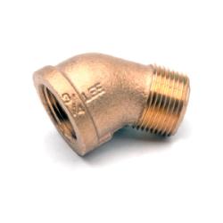 45 deg Street Elbow 1-1/4 LF DOMESTIC BRASS ST ELBOW 45