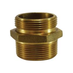 Fire Hose Hex Nipple 1-1/2 NPT X 1-1/2 NPSH HOSE NIPP