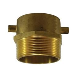 Fire Hose Swivel Adapter 2-1/2 NST X 3 NPT SW ADAPTER Brass