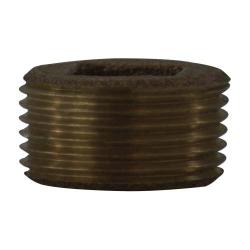 Square Drive Countersunk Plug 4 BRASS COUNTERSUNK PLUG LF