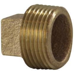 Cored Square Head Plug 1/2 BRONZE SQ HD CORED PLUG