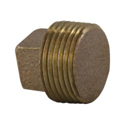 Solid Square Head Plug 1/8 BRONZE SQ HD SOLID PLUG