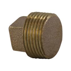 Solid Square Head Plug 1/4 BRONZE SQ HD SOLID PLUG