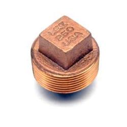 Solid Square Head Plug 1-1/2 LF DOMESTIC BRASS PLUG SOLID