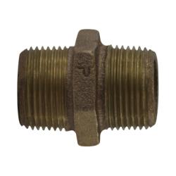 Hex Nipple 1/8 BRONZE HEX NIPPLE