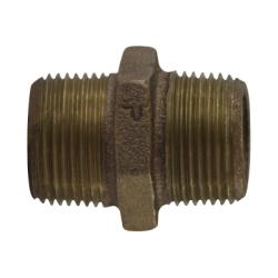 Hex Nipple 1/2 BRONZE HEX NIPPLE
