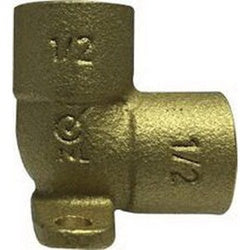 90 deg Drop Ear Elbow 1/2 SWT X 1/2 SWT LF BRASS DROP EAR 90