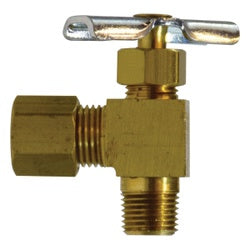 90 deg Angle Needle Valve 1/4X1/8 COMPXM HVY PTN 90NDLVLV