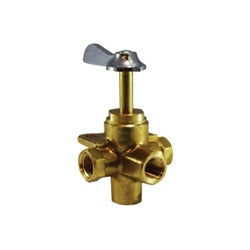 Ground Plug Shutoff Cock 3/8 in 3/8 FIP 4-WAY VALVE WF CLICK