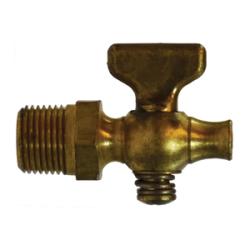 Air Cock 1/8MIPXSTR NOSE HEX TEE HNDL AIR COCK