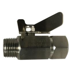 Miniature Ball Valve 1/4 MIP X FIP S.S. MINI BALL VALVE