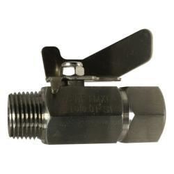 Miniature Ball Valve 3/8 MIP X FIP S.S. MINI BALL VALVE