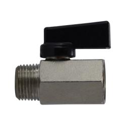 Economy Mini Ball Valve 1/8 ECONOMY MXF CHROME PLATE MINI VLV