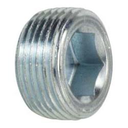 Flush Hollow Hex Plug 1/4 FLSH HLW HX PLUG W/ 7/8 TAPE